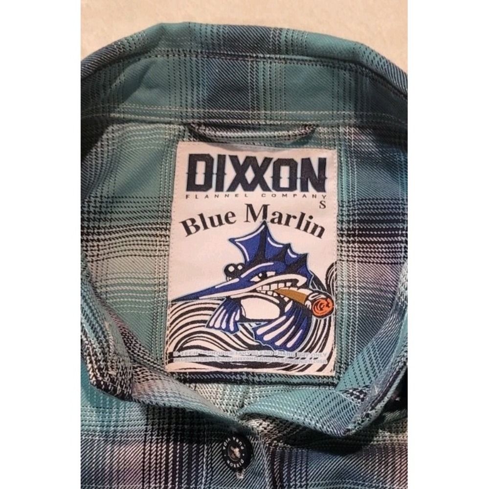 DIXXON FLANNEL COMPANY BLUE MARLIN WOMENS LONG SLEEVE PLAID BUTTONDOWN SZ SMALL - Picture 3 of 7